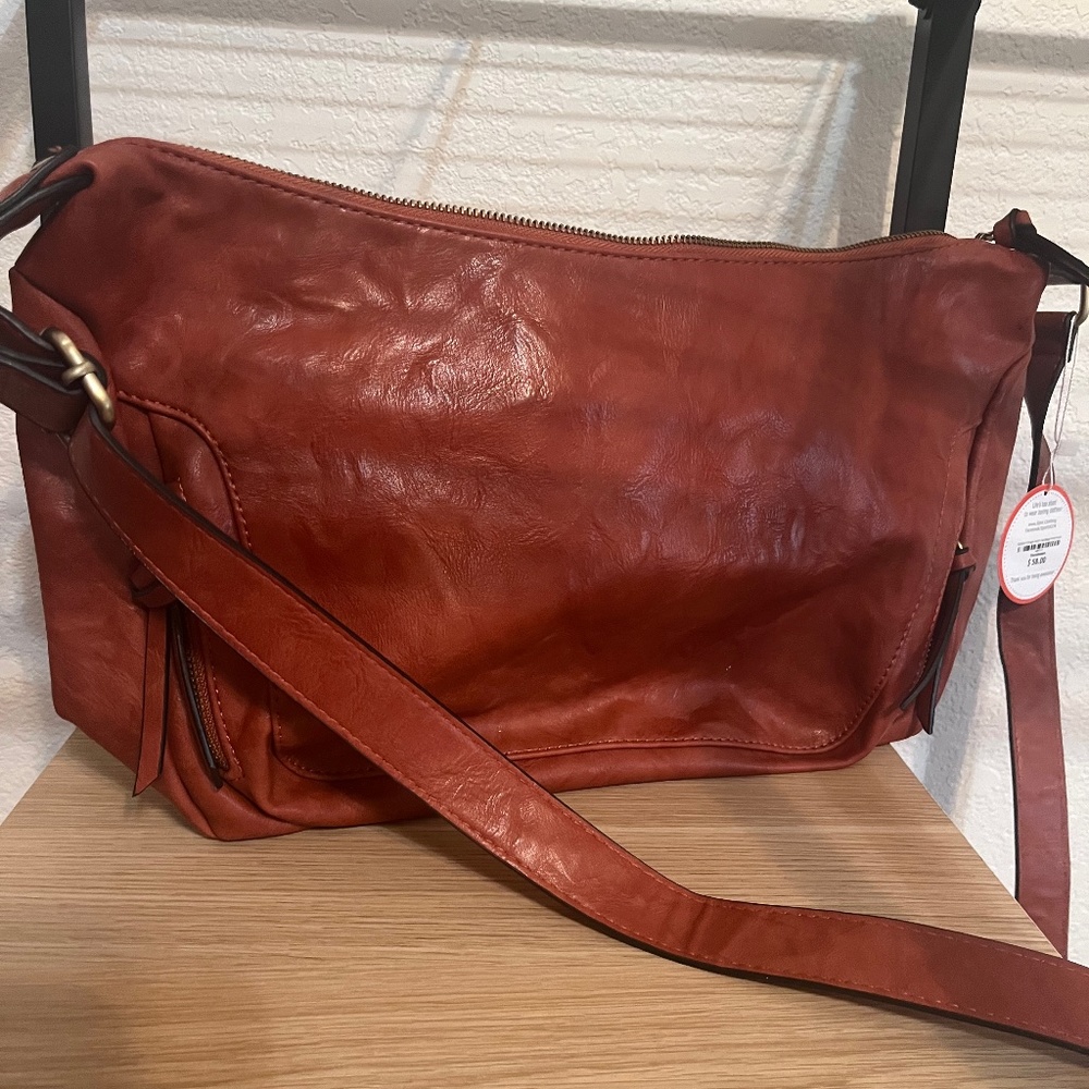Leather crossbody